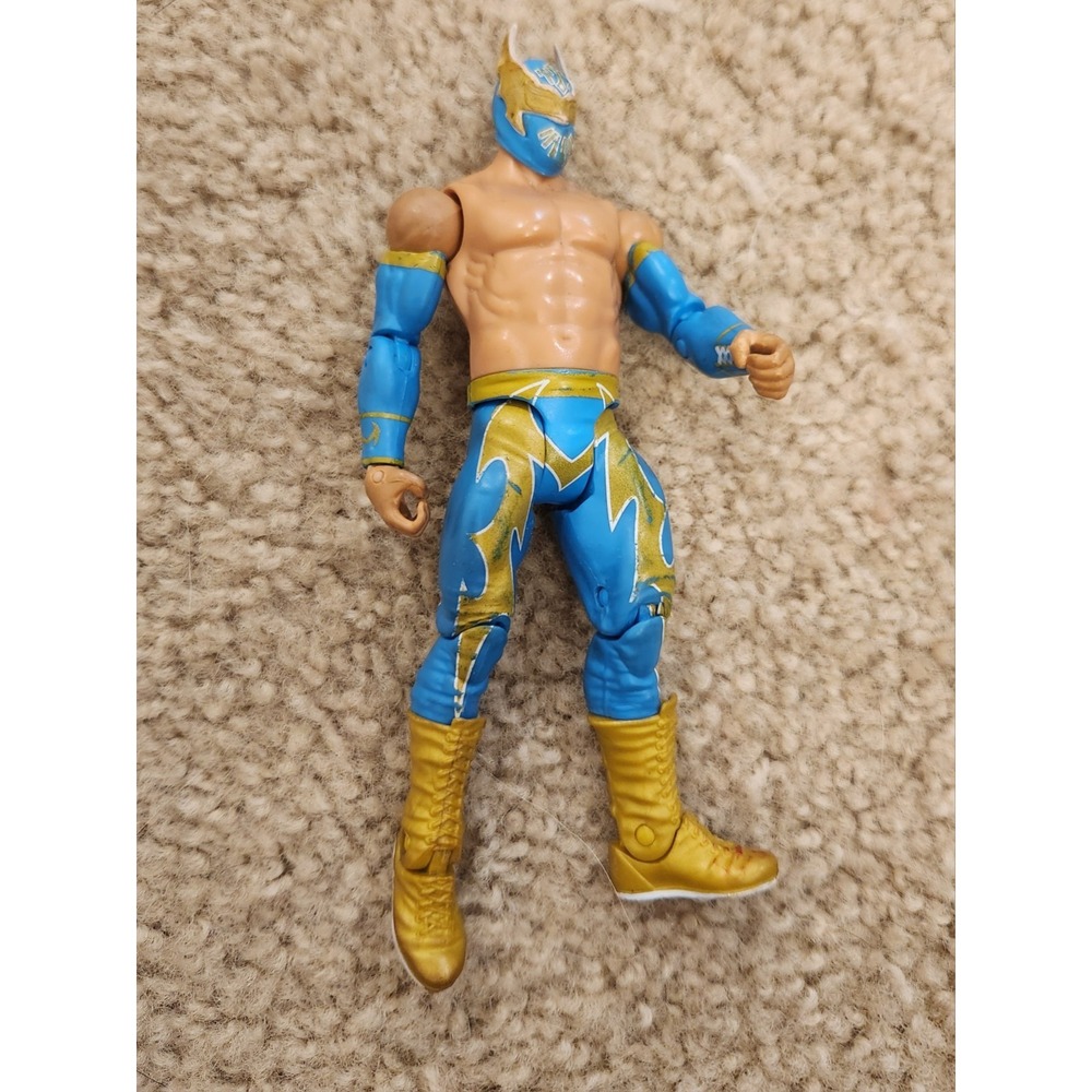 WWE Sin Cara Basic Series 18 2011 Wrestling Figure Blue Gold Mattel